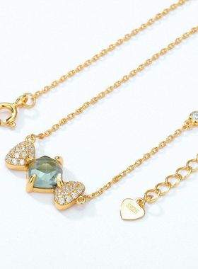 2026新款时尚流行糖果项链小众设计s925纯银镀10K金项链跨境专供