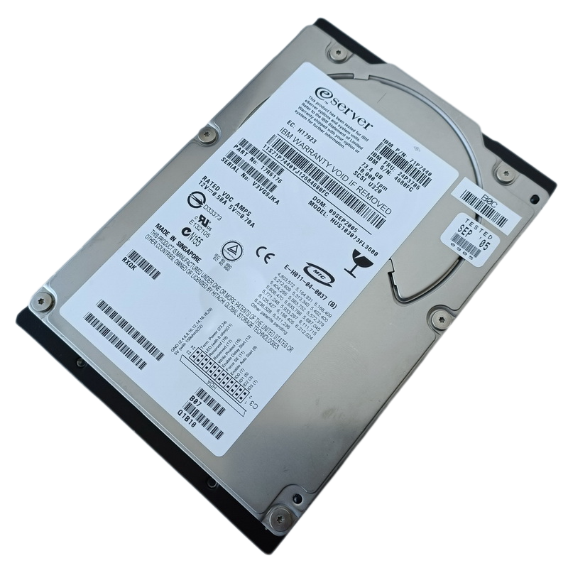 HITACHI/IBM HUS103073FL3600 73.4GB 10K SCSI U320 68针硬盘 - 图3