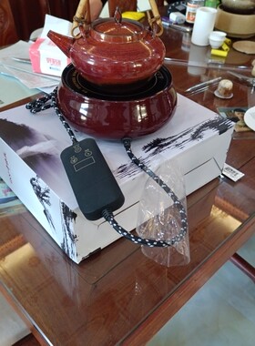 电陶炉煮茶壶大容量砂铫壶煮白茶陶壶大号粗陶烧水壶电陶炉煮茶器