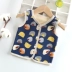 Trẻ em mới cộng với vest vest mùa thu và mùa đông Trẻ em vest hoang dã trên quần áo cardigan để giữ ấm cho nam và nữ quần áo trẻ em - Áo ghi lê