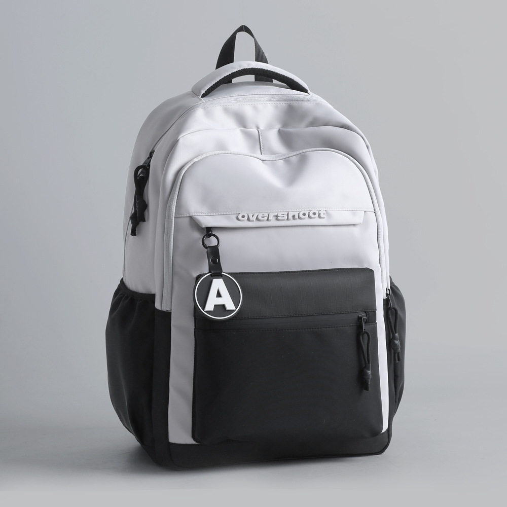 菊仙子双肩包男士简约大容量旅行电脑背包休闲初中高中大学生书包,淘宝优惠券,粉丝福利购,淘宝优惠卷