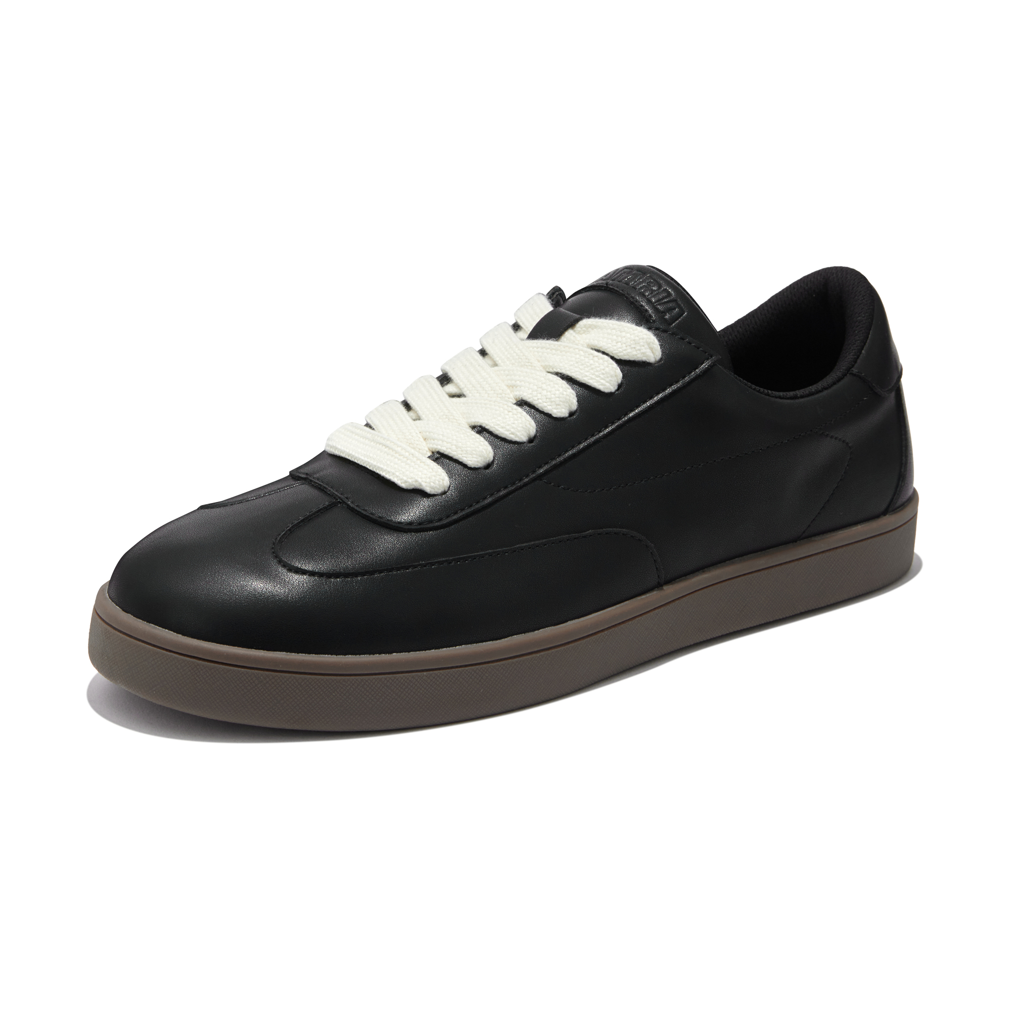 OAMRIA德训鞋复古透气圆头纯色内增高通勤平底百搭板鞋男女小白鞋 - 图3