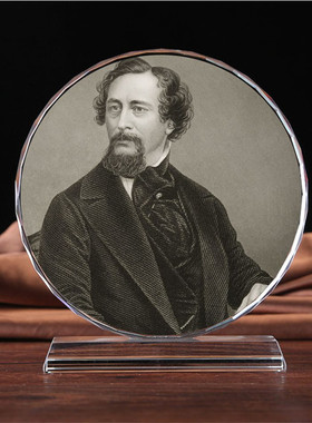 英国画像水晶模型书房人偶工艺品