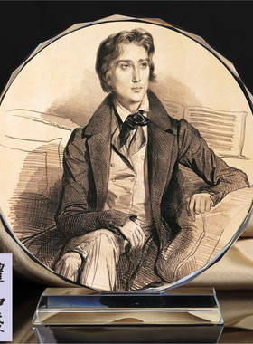 世界画像音乐纪念品创意水晶摆件