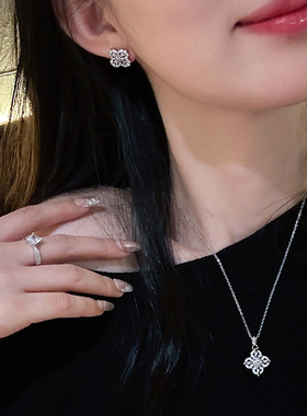 蜜蜂妈手作银色金刚杵项链配饰