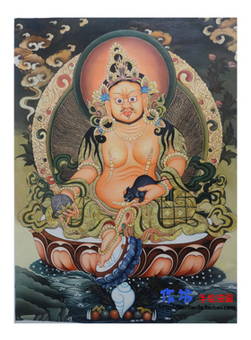 手绘立体实物精细尼泊尔唐卡油画