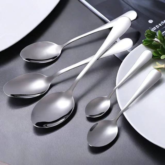 Adult small household 304 stainless steel spoon