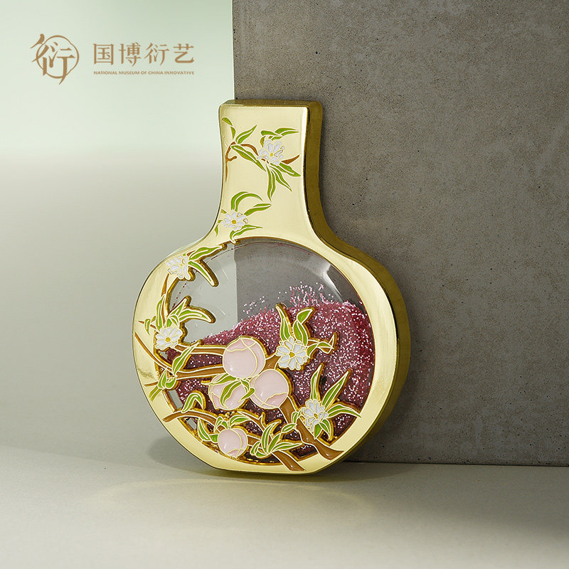 中国国家博物馆瓷韵流光流沙冰箱贴博物馆创意家居装饰品生日礼物