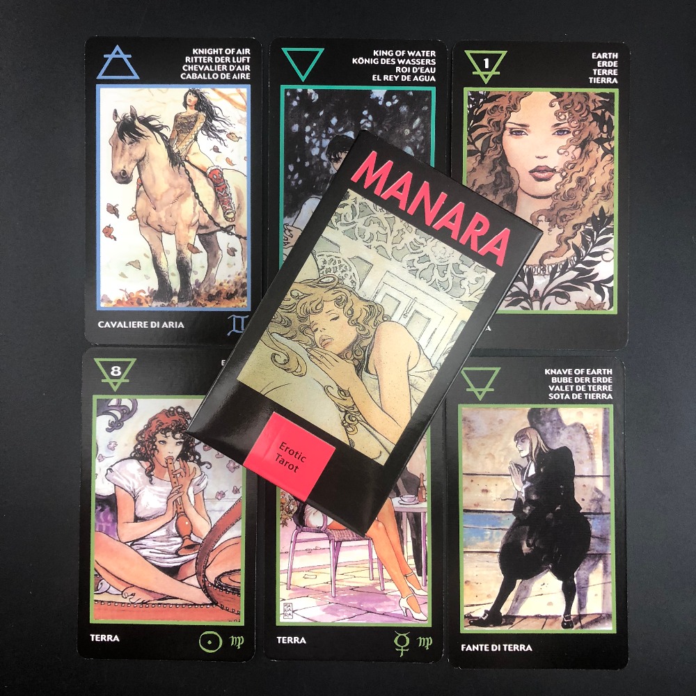 通Ling之战同款情色感性艺术塔罗牌-Manara Erotic Tarot - 图1