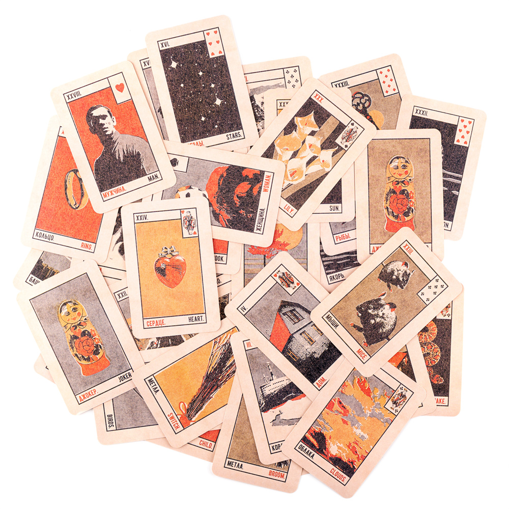 尼尔最后的作品复古火柴盒雷诺曼 matchbox Lenormand cards - 图0