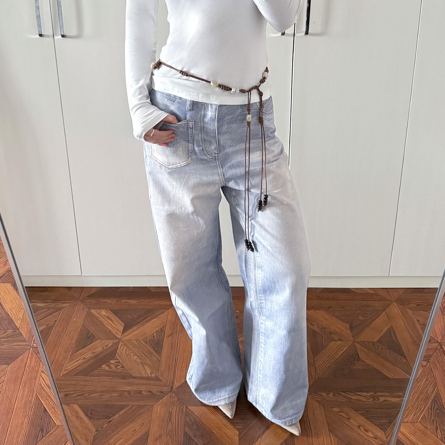 大码美式复古水洗做旧直筒牛仔裤女2026新款宽松百搭休闲阔腿长裤,淘宝优惠券,粉丝福利购,淘宝优惠卷