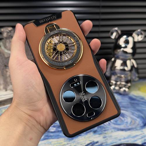 解压陀螺支架星光艺术适用小米17pro手机壳14Ultra新款个性创意防摔保护壳15/13pro男士小众不撞款商务外壳 - 图2