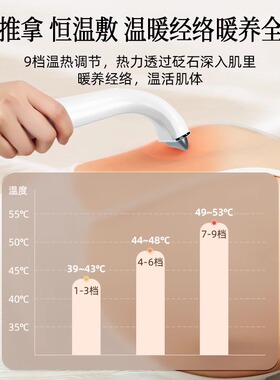 志高电动刮痧板仪器面部背部刮脸神器加热敷砭石疏经络提拉拨筋棒