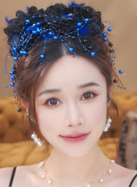 时尚复古紫色花仙子精致复古抓夹