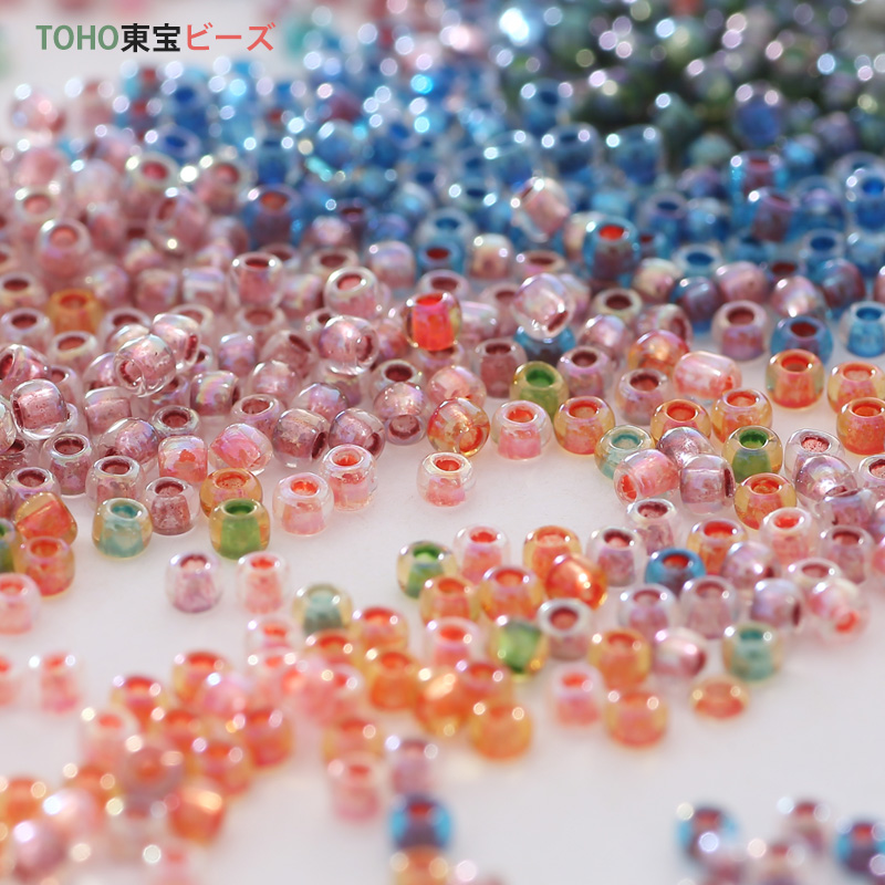 TOHO东宝米珠 日本进口2mm/10g 染芯系列七21色 串珠材料 DIY配件 - 图2