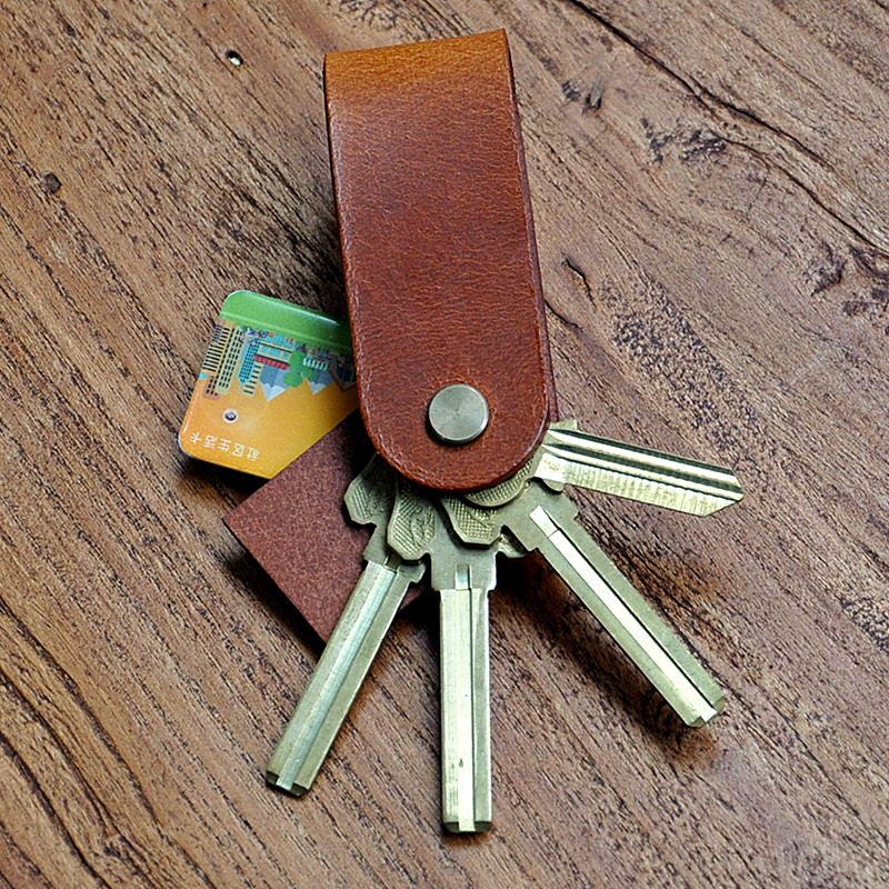 牛皮钥匙收纳包钥匙扣手作简易便携素彩轩,淘宝优惠券,粉丝福利购,淘宝优惠卷
