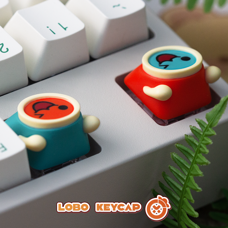 太鼓达人小咔小咚音游个性树脂二次元机械键盘单个键帽ESC,淘宝优惠券,粉丝福利购,淘宝优惠卷