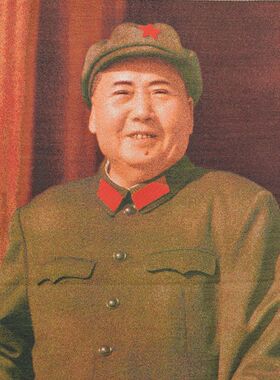 文革宣传画织锦丝绸刺绣毛主席