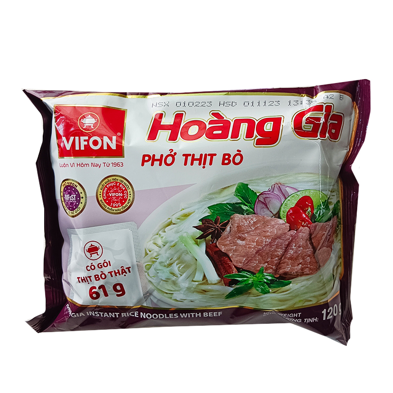 越南特产VIFON含肉河粉120g速泡免煮河粉牛肉味米粉速食冲泡河粉 - 图2