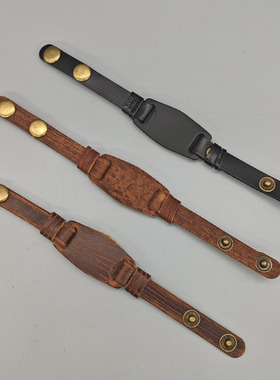 网红欧美复古手镯手链朋克手环简约做旧编织男花百饰