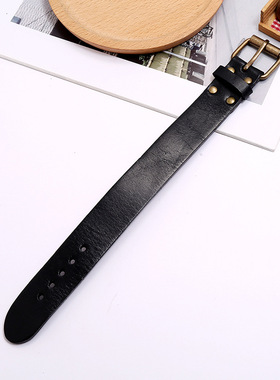 网红热卖新款简约光板可调节针扣手链欧美复古男士饰品