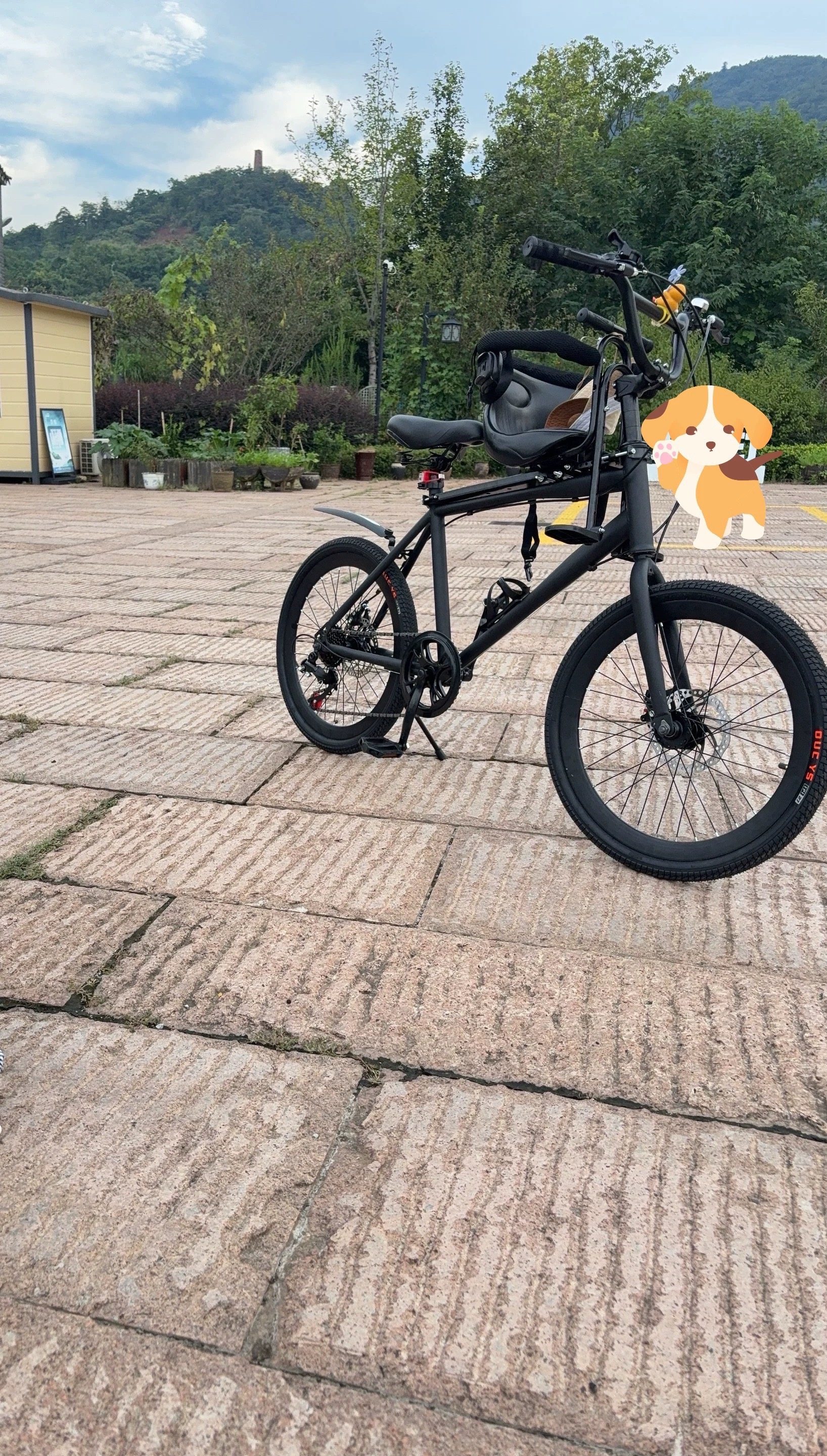 22寸成人变速公路自行车 自配宝宝椅 遛娃男女双碟刹载孩子自行车,淘宝优惠券,粉丝福利购,淘宝优惠卷