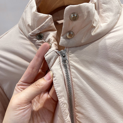 炒云感泡芙！3M新型雪丽立领短款面包服防水棉服轻薄保暖外套女冬 - 图1