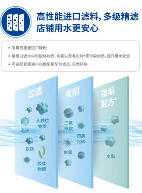 爱惠浦FT系列商用大流量净水器4FT\7FT双联 咖啡奶茶店餐厅净水机