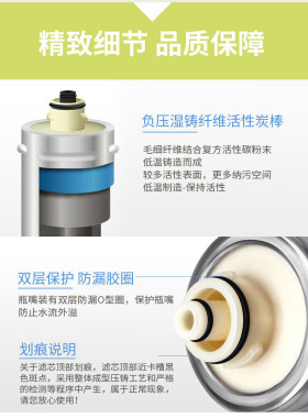 爱惠浦家用净水器EF-900P Plus主滤芯直饮净水机替换滤芯