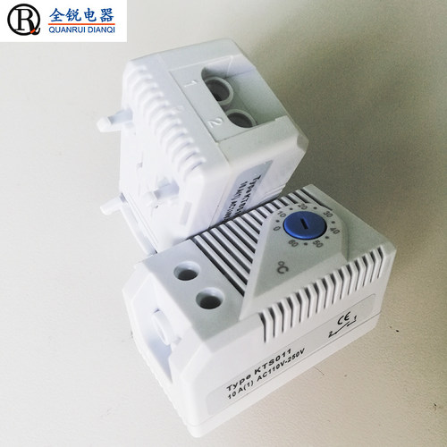 散热风扇温控器 KTS011导轨温控器 配电柜温控器 加热器温控开关 - 图2