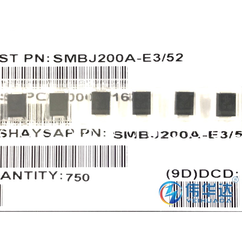 SMBJ200A 单向 瞬变抑制二极管 贴片DO-214AA 200V TVS管 20只 - 图0