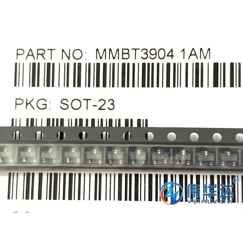 贴片三极管MMBT3904 2N3904 1AM 0.2A/40V NPN SOT-23 国产1000只 - 图2