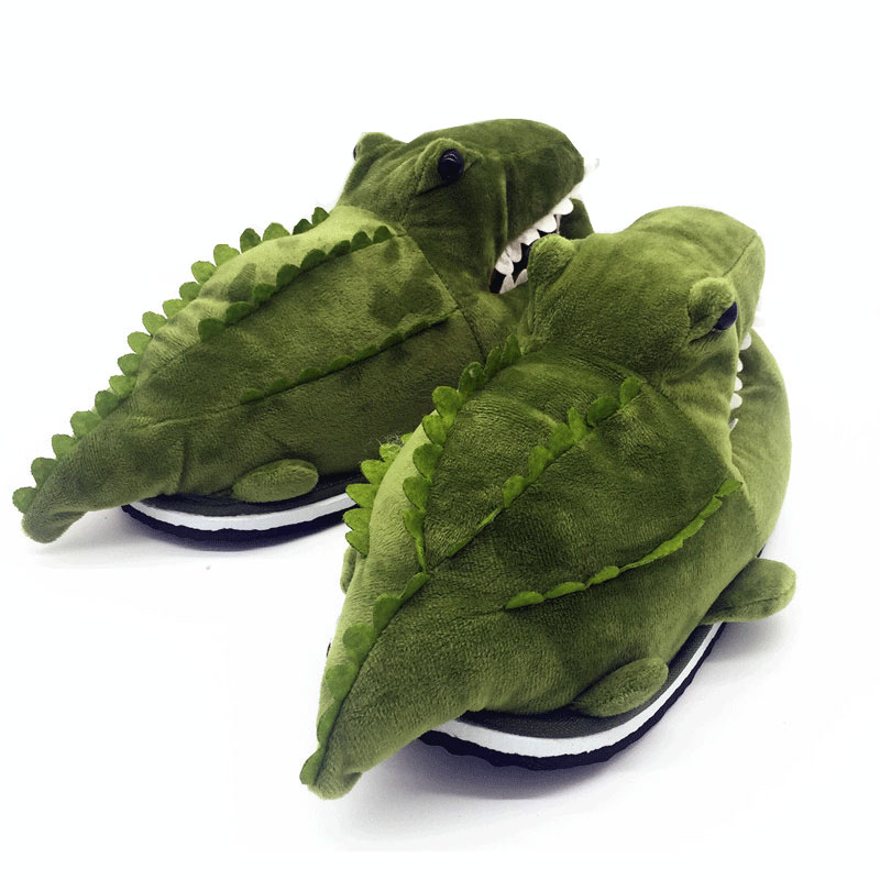 全包搞怪卡通拖鞋加厚男女可爱秋冬季情侣毛绒韩版保暖居家棉拖鞋 - 图3