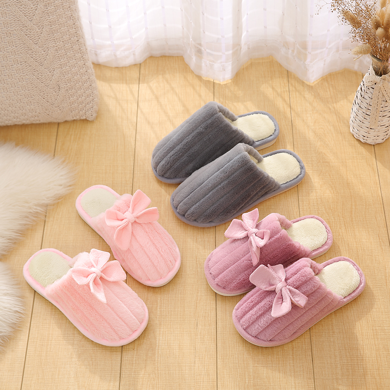 拖鞋家用女冬居家室内地板防滑四季通用男春秋家居亚麻棉麻布拖鞋 - 图3