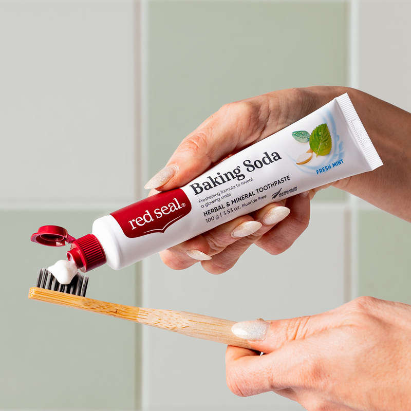【3支装】redseal红印牙膏无氟低泡沫清洁牙齿家庭装100g*3