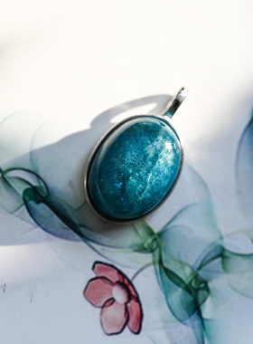 纯银项链吊坠情侣照片定制宠物礼