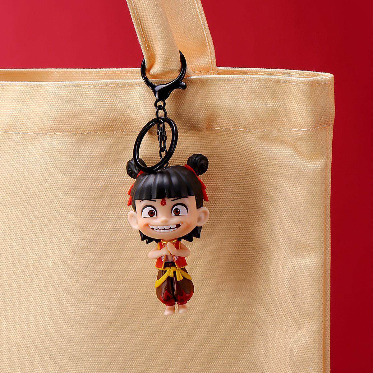 正版授权哪吒2之魔童闹海钥匙扣挂件敖丙动漫周边公仔挂饰摆件男