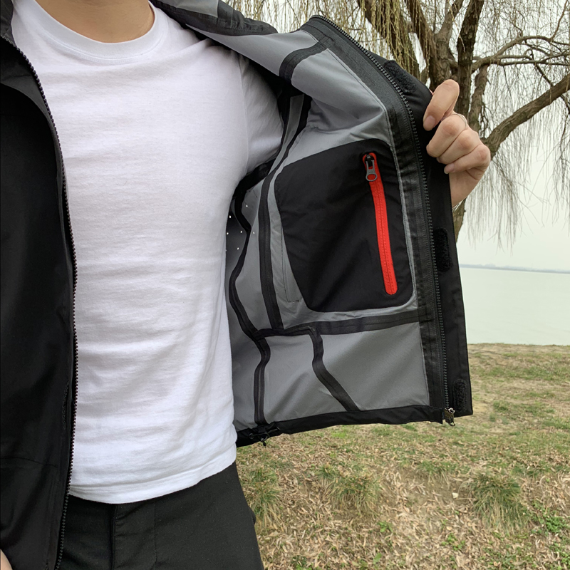 春夏新品冲锋衣防水户外男防风外套潮 全身压胶 面料 TEX G 自制 春夏新品冲锋衣防水户外男防风外套潮 全身压胶 面料 TEX G 自制