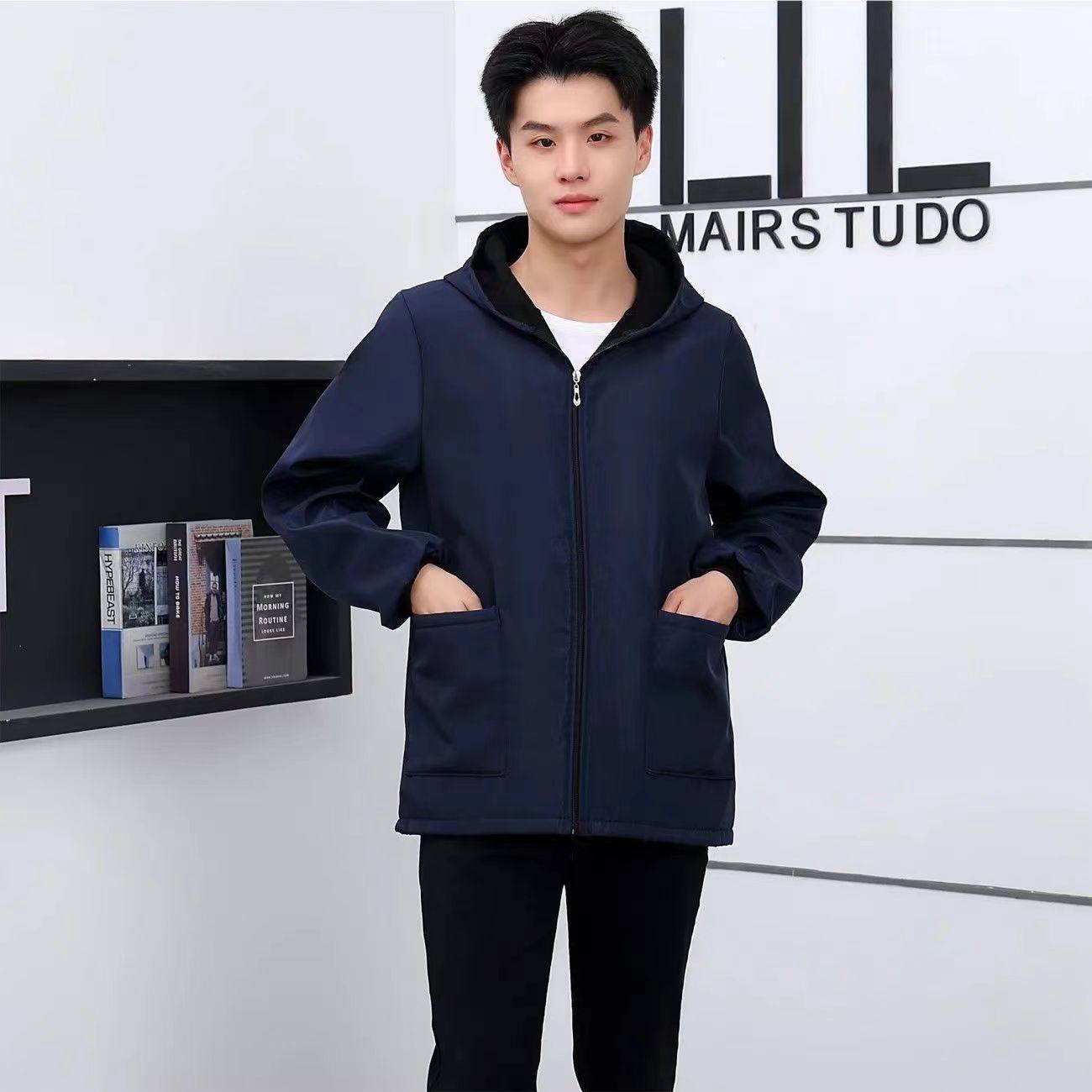 加绒加厚短款罩衣防水防油耐脏工作服男女干活外套厨房围裙,淘宝优惠券,粉丝福利购,淘宝优惠卷