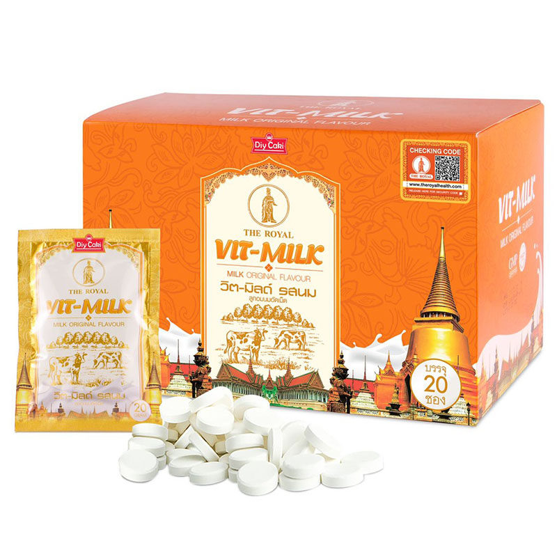 泰国皇家高钙奶片 VIT-MILK牛奶糖果浓郁营养宝宝儿童补钙片进口
