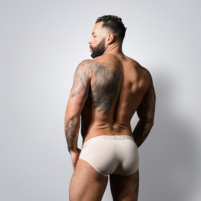 ANDREW CHRISTIAN 性感男士三角内裤薄高弹透气U凸囊袋显大 93585 - 图3