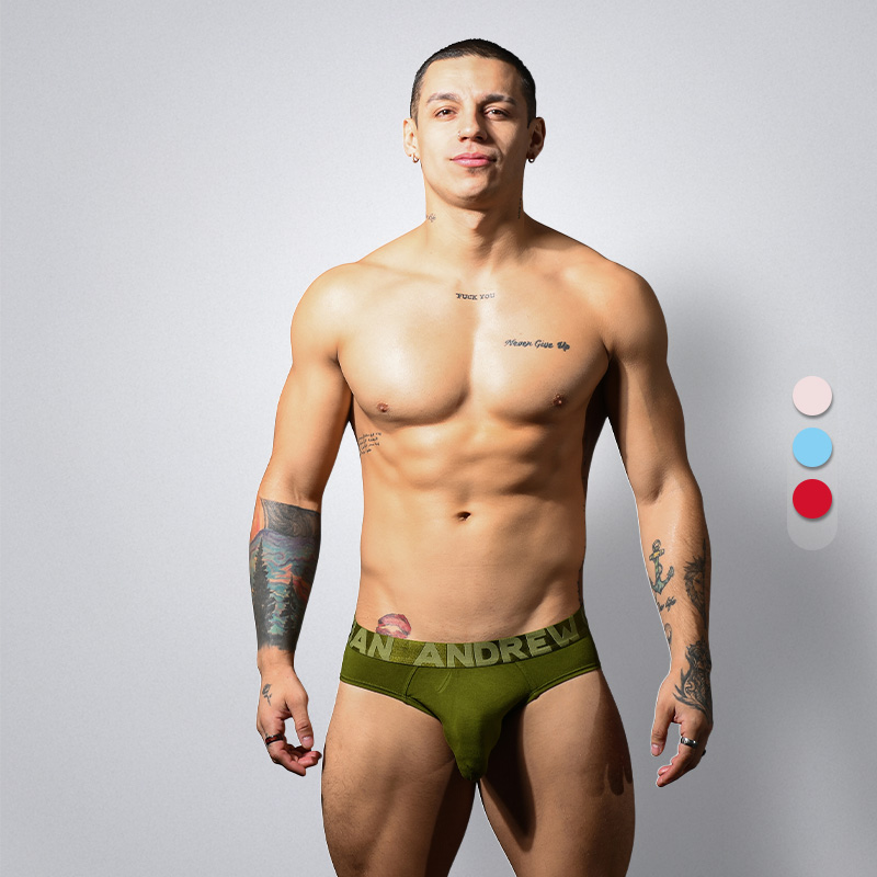 ANDREW CHRISTIAN 性感男士三角内裤薄高弹透气U凸囊袋显大 93585 - 图0
