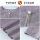2026 New Mom Summer Suit Middle-aged and Elderly Women's Shirts Loose Slim Tops Western-style Grandma Dresses Summer