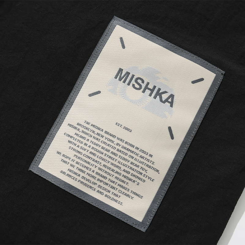 MISHKA2024春夏新款韩系高级感复古休闲宽松型黑色户外工装风外套 - 图2