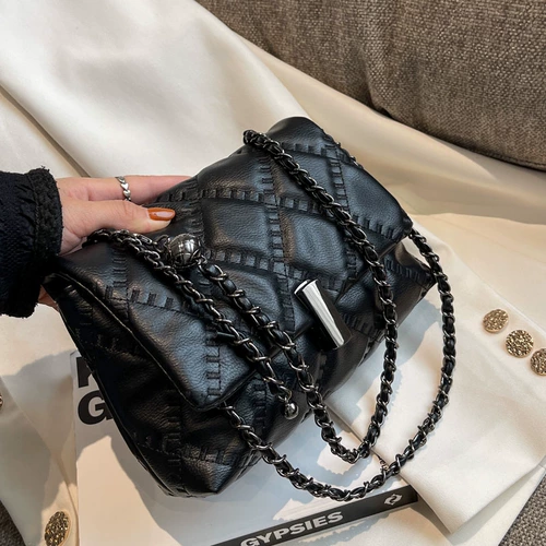 Универсальная небольшая небольшая сумка, сумка через плечо, демисезонная модная цепь, сумка на одно плечо, изысканный стиль, коллекция 2022