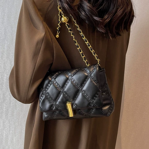 Универсальная небольшая небольшая сумка, сумка через плечо, демисезонная модная цепь, сумка на одно плечо, изысканный стиль, коллекция 2022