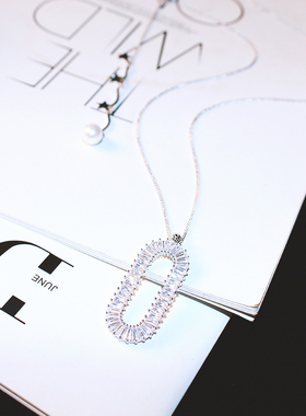 满天星满钻钛钢毛衣链大气双层