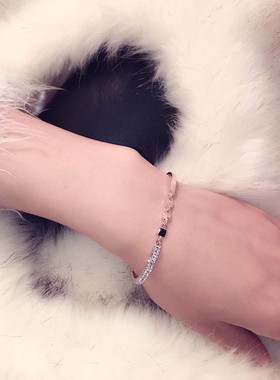 韩版玫瑰金冷淡风手链森系手镯