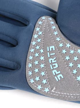 学生骑行保暖手套男孩女孩中大童骑车自行车玩雪全指防寒冬季手套