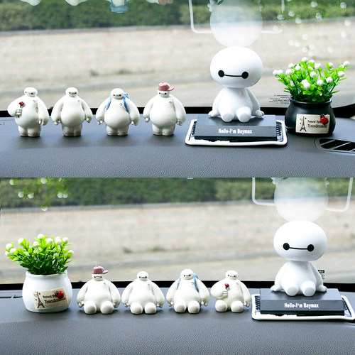 2023新款大白摇头汽车摆件网红漂亮可爱车饰高级感中控台车载装饰 - 图0